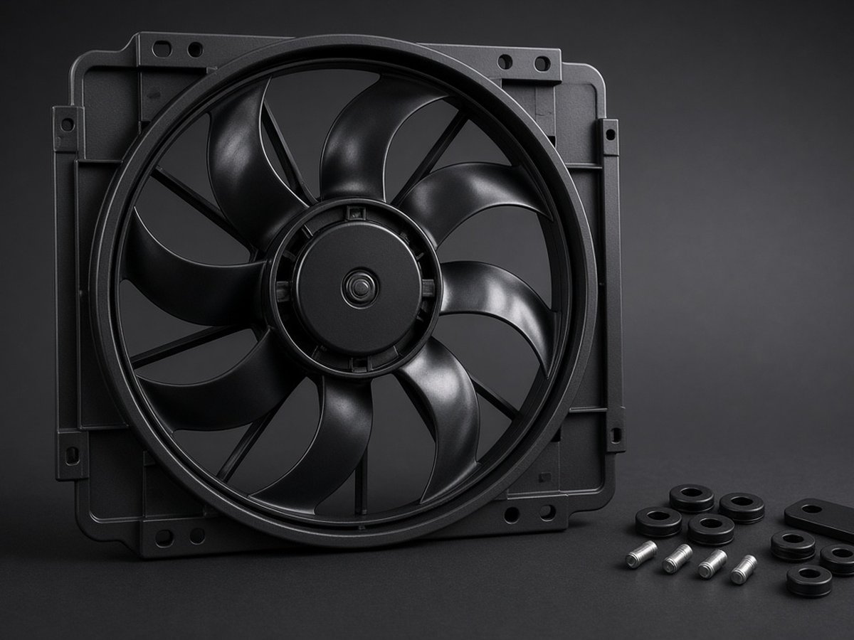 Derale 16925 12 in HO RAD Electric Fan — push/pull, 2000 CFM